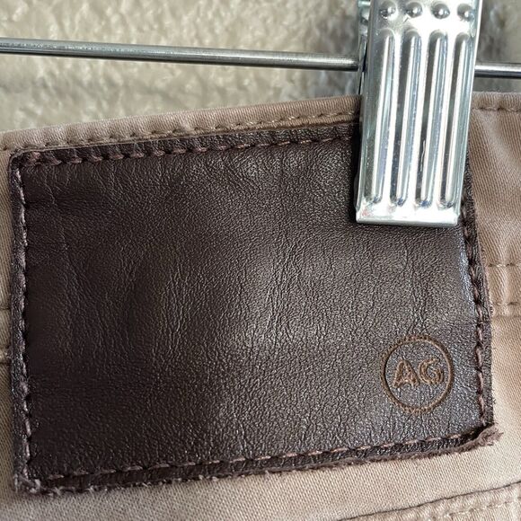 Adriano Goldschmied AG Pants Mens 38x32 Tan Khaki The Everett Straight Slim - Picture 6 of 12